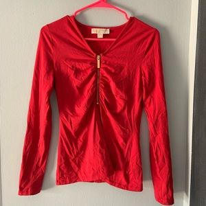 Micheal Kors Red Long Sleeve
